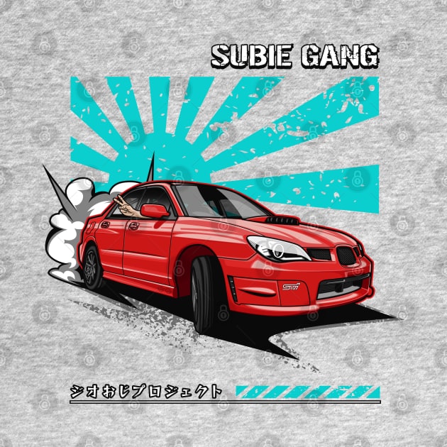 Subie Gang WRX STi (Candy Red) by Jiooji Project